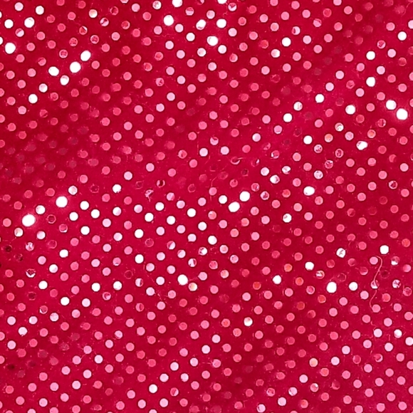 Luxe Red Sequin Disk Christmas Tree Skirt NEW from Santa's Best - Picture 5 of 6